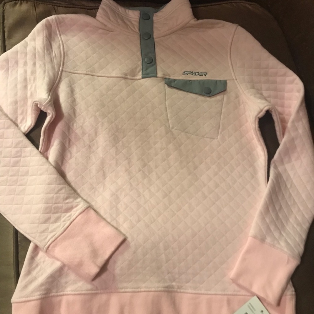 Spyder Pullover Jacket Medium Light Pink